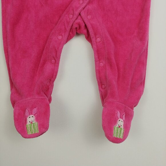 Disney Baby Piglet Holiday Velour Embroidered Snap-Up Footie size 0-3 Months - Picture 3 of 8